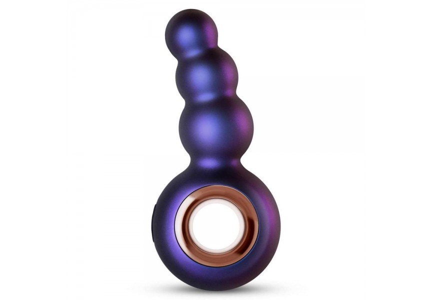 Πρωκτική Σφήνα Με Δόνηση - Hueman Outer Space Vibrating Anal Plug Purple 13cm