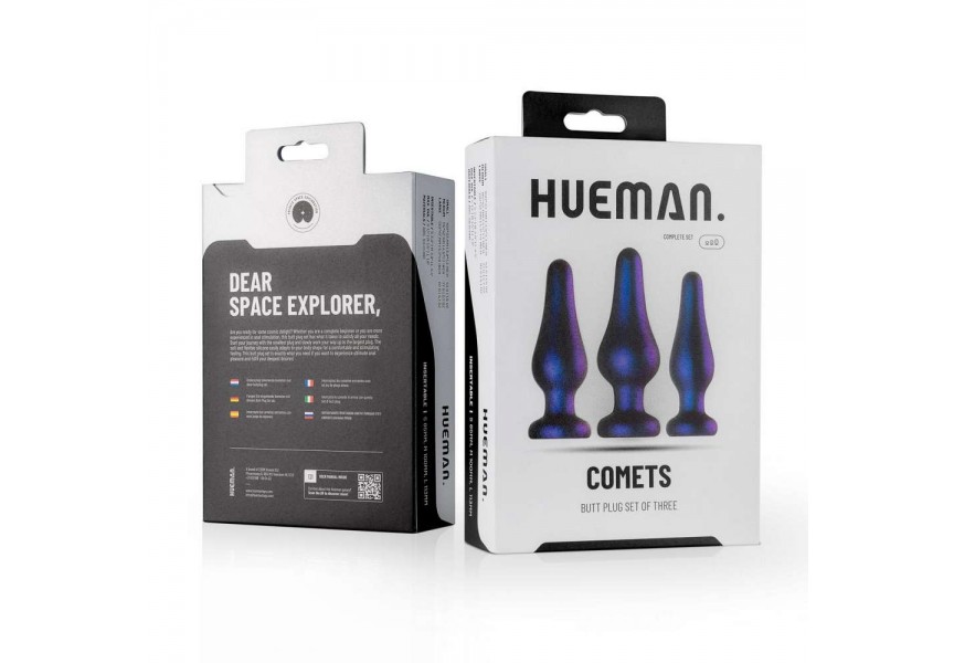 Σετ Πρωκτικές Σφήνες - Hueman Comets Butt Plug Set