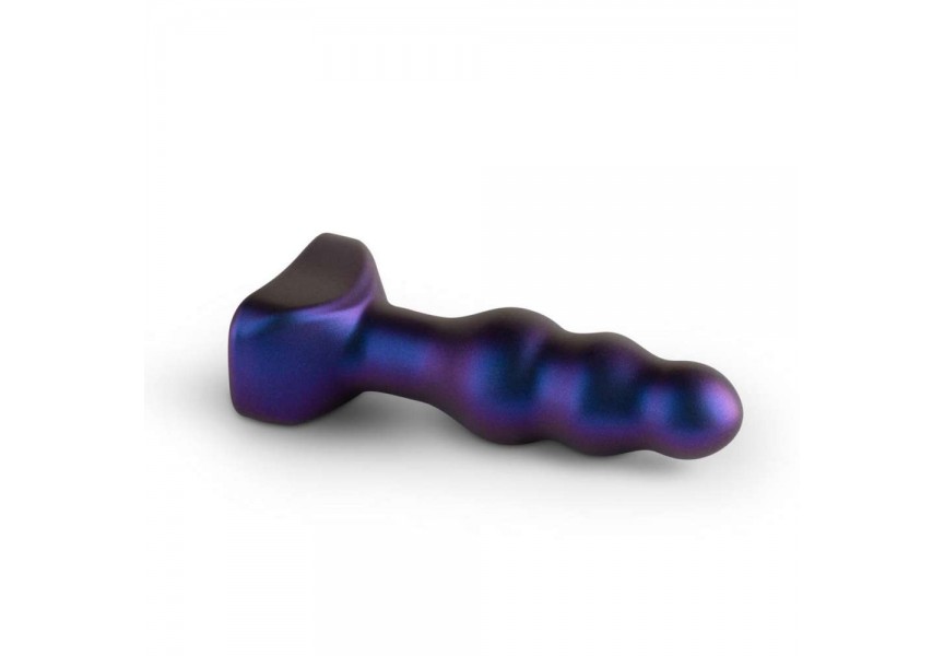 Hueman Space Invader Vibrating Butt Plug Purple 13.9cm