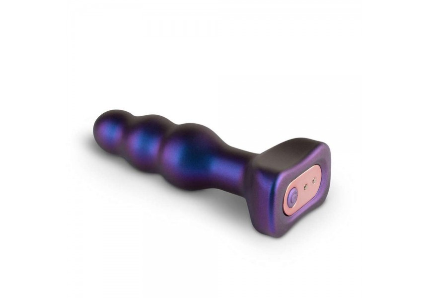 Hueman Space Invader Vibrating Butt Plug Purple 13.9cm