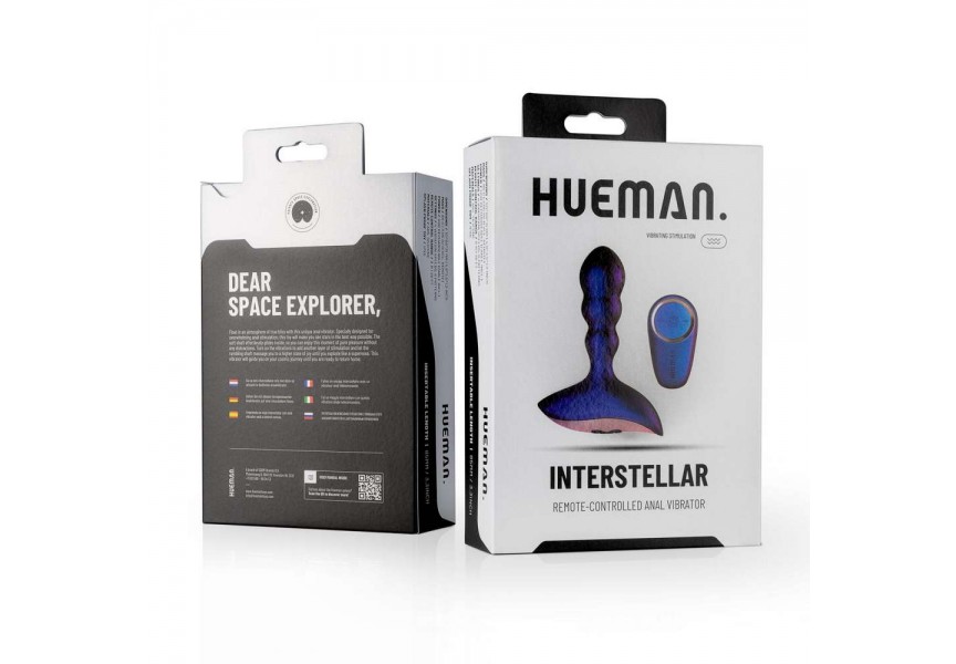 Hueman Interstellar Anal Vibrator Purple 12cm