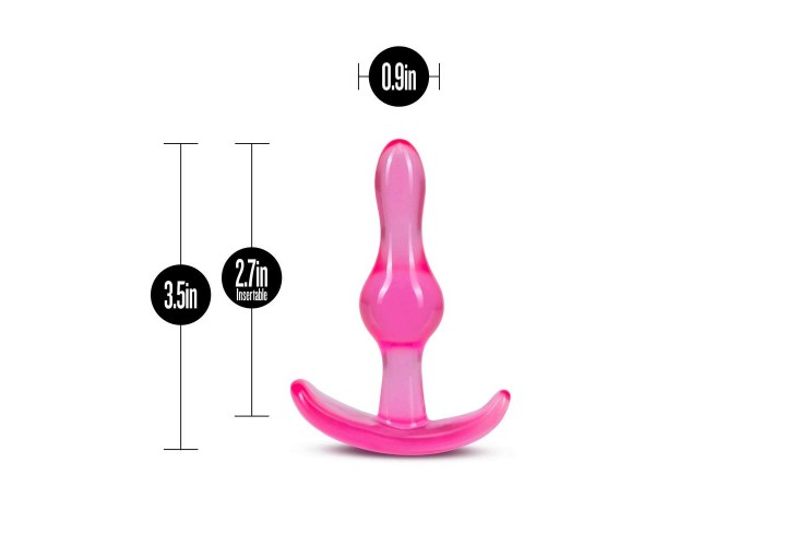 Μικρή Ροζ Πρωκτική Σφήνα - Blush B Yours Curvy Anal Plug Pink 8.9cm