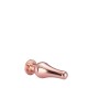 Χρυσή Μεταλλική Σφήνα Με Κόσμημα - Dream Toys Gleaming Love Rose Gold Pleasure Plug Large 12.7cm