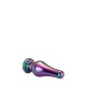 Πολύχρωμη Μεταλλική Σφήνα Με Κόσμημα - Dream Toys Gleaming Love Coloured Pleasure Plug Large 12.7cm
