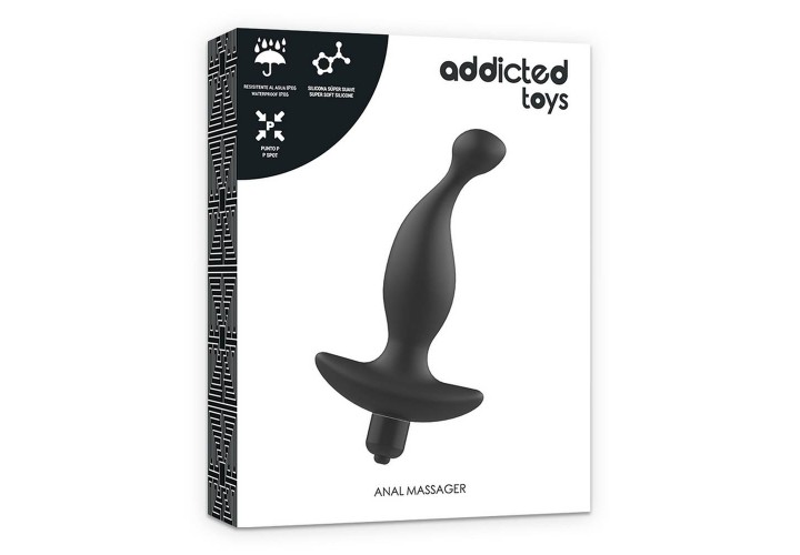 Μαύρος Πρωκτικός Δονητής - Addicted Toys Anal Massager With Black Vibration 15.7cm