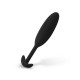 Μαύρη Μικρή Σφήνα Σιλικόνης Με Βαρίδιο - Easytoys Heavy Fulfiller Weighted Butt Plug Small Black 9.3cm