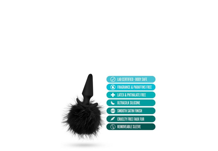 Πρωκτική Σφήνα Με Ουρά Κουνελιού - Blush Anal Adventures Rabbit Tail Plug 17.1cm