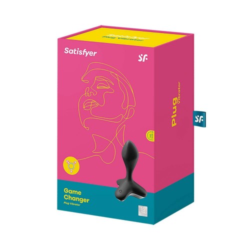 Μαύρη Πρωκτική Σφήνα 12 Ταχυτήτων - Satisfyer Game Changer Black 11.5cm