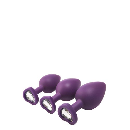 Σετ Μωβ Πρωκτικές Σφήνες Με Κόσμημα - Dream Toys Flirts Anal Training Kit Gem Stone Purple