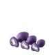 Dream Toys Flirts Anal Training Kit Gem Stone Purple