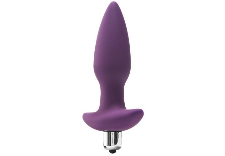 Μωβ Δονούμενη Πρωκτική Σφήνα 10 Ταχυτήτων - Dream Toys Flirts 10 Functions Vibrating Plug Purple 14cm