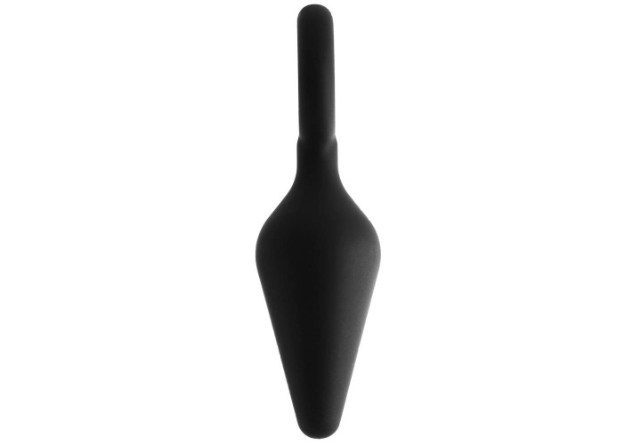 Μαύρη Μεσαία Σφήνα Σιλικόνης Με Δαχτυλίδι - Dream Toys Fantasstic Ring Plug Medium 12.2cm