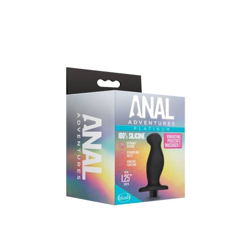 Μαύρος Πρωκτικός Δονητής Σιλικόνης - Blush Anal Adventures Prostate Massager 10.7cm