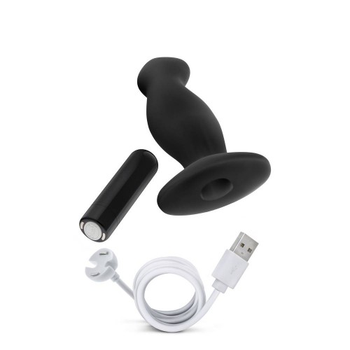 Μαύρος Πρωκτικός Δονητής Σιλικόνης - Blush Anal Adventures Prostate Massager 10.7cm