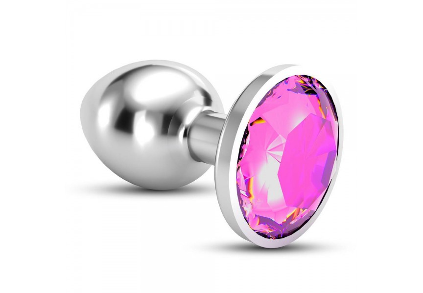 Crushious Bijou Anal Jewel Plug Pink Large With Free Velvety Bag 8cm