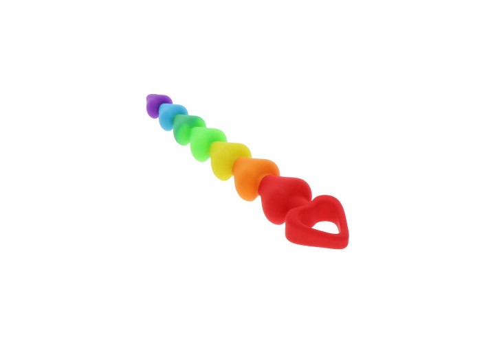 ToyJoy Rainbow Heart Beads 21.5cm