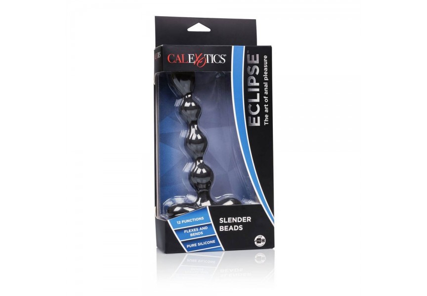 Επαναφορτιζόμενες Πρωκτικές Μπίλιες 12 Ταχυτήτων - Calexotics Eclipse Slender Beads 17.7cm