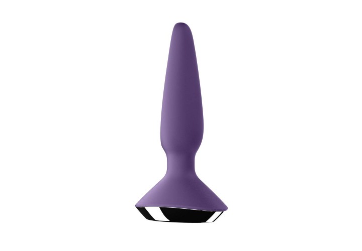 Μωβ Δονούμενη Πρωκτική Σφήνα Με Εφαρμογή Κινητού - Satisfyer Pluglicious 1 Purple 13.5cm