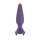 Μωβ Δονούμενη Πρωκτική Σφήνα Με Εφαρμογή Κινητού - Satisfyer Pluglicious 1 Purple 13.5cm