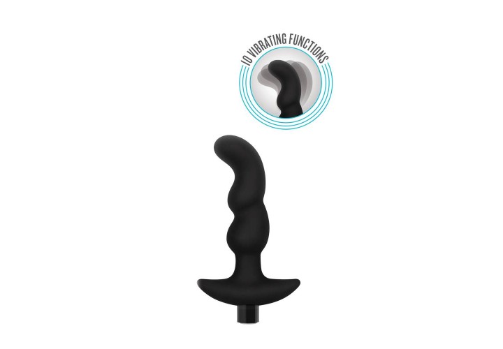 Μαύρος Πρωκτικός Δονητής 10 Ταχυτήτων - Blush Anal Adventures Prostate Massager 15cm