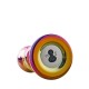 Ασύρματη Γυάλινη Δονούμενη Πρωκτική Σφήνα - Dream Toys Glamour Glass Remote Vibe Curved Plug 11.2cm