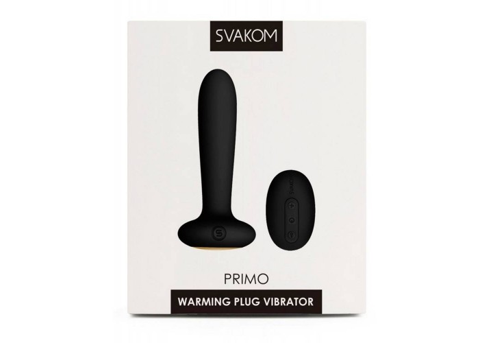 Ασύρματη Θερμαινόμενη Σφήνα 10 Ταχυτήτων - Svakom Primo Heating Butt Plug Black