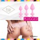 Σετ Πρωκτικές Σφήνες Σιλικόνης - Feelztoys Bibi Butt Plug Set 3 Pieces Pink