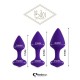 Σετ Πρωκτικές Σφήνες Σιλικόνης - Feelztoys Bibi Butt Plug Set 3 Pieces Purple