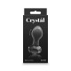 Μαύρη Γυάλινη Πρωκτική Σφήνα - Crystal Gem Black 9cm