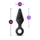 Μαύρη Σφήνα Σιλικόνης Με Δαχτυλίδι - Anal Adventures Platinum Silicone Loop Plug Medium Black 11.4cm