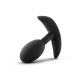 Μαύρη Πρωκτική Σφήνα Με Βαρίδι - Blush Anal Adventures Silicone Vibra Slim Plug Small Black 8.8cm