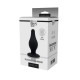 Πρωκτική Θερμοελαστική Σφήνα Σιλικόνης - Dream Toys Cheeky Love Dual Density Pleasure Plug Medium Black 9.3cm
