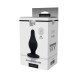 Πρωκτική Θερμοελαστική Σφήνα Σιλικόνης - Dream Toys Cheeky Love Dual Density Pleasure Plug Large Black 10.2cm