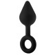 Dream Toys Fantasticc XL Single Drop Plug Black 14cm