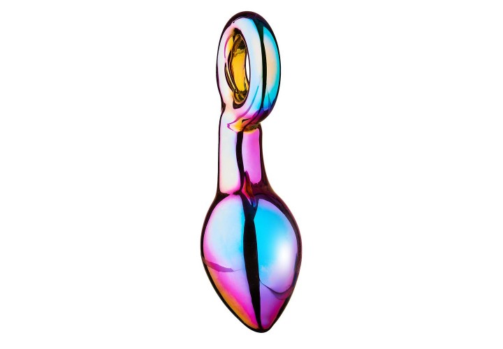 Γυάλινη Πρωκτική Σφήνα Με Δακτύλιο - Dream Toys Glamour Glass Chunky Ring Plug 13cm