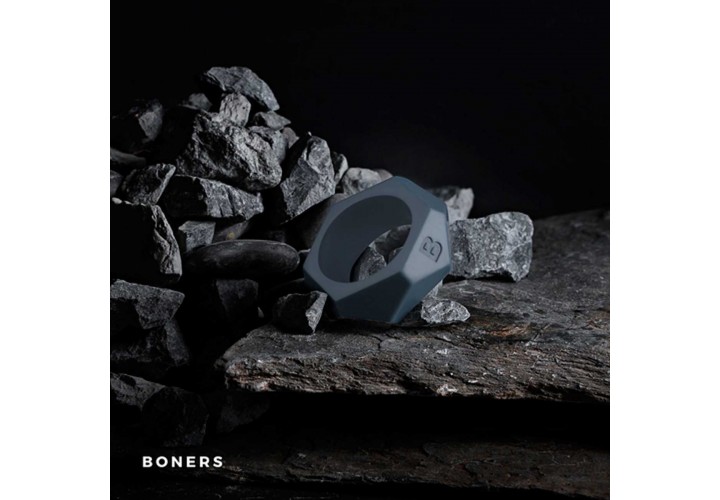 Δαχτυλίδι Πέους Σιλικόνης - Boners Diamond Cock Ring Grey