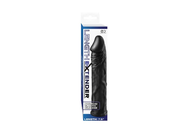 Μαύρο Κάλυμμα Πέους - Length Extender Black No.2 19cm