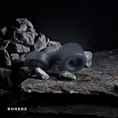 Boners Cock Ring And Ball Stretcher Grey