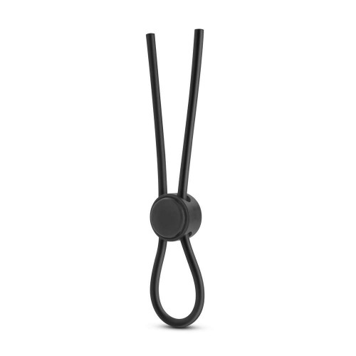 Ρυθμιζόμενη Θηλιά Πέους - Stay Hard Silicone Loop Cock Ring Black