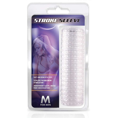 Blush M For Men Stroke Sleeve Clear