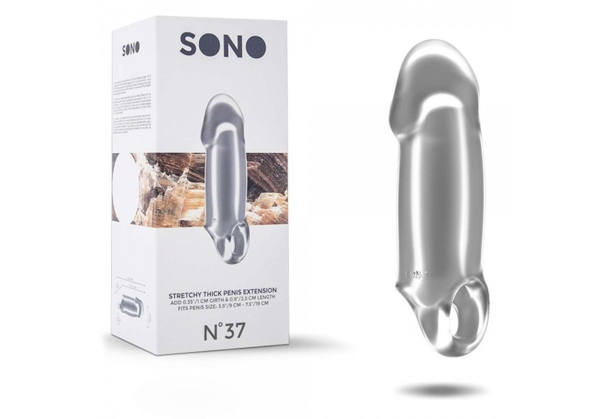 Προέκταση & Κάλυμμα Πέους - Sono No.37 Penis Sleeve With Extention Clear