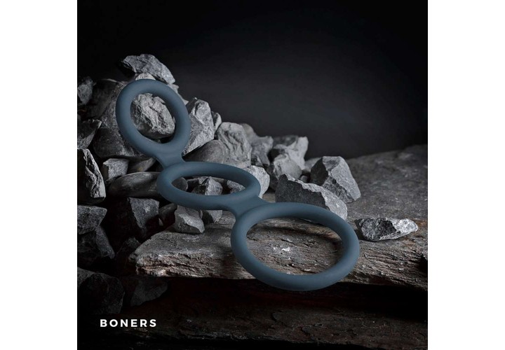 Τριπλό Δαχτυλίδι Πέους & Όρχεων - Boners Triple Cock Ring
