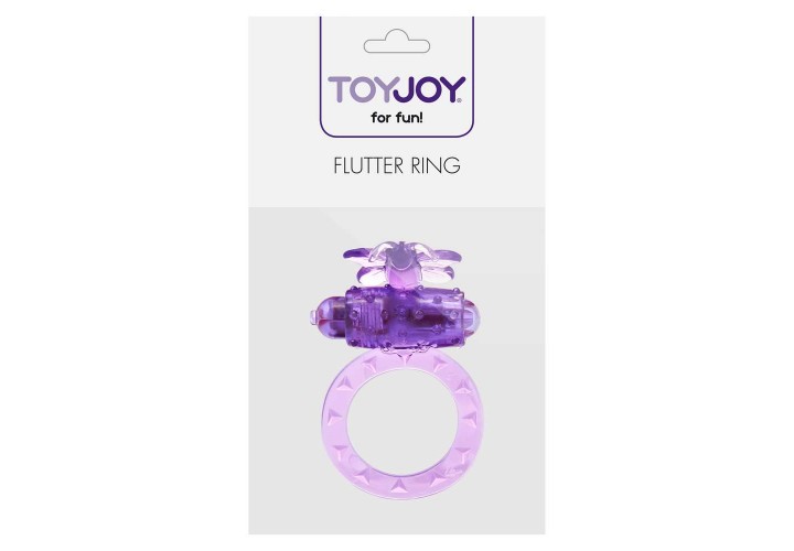 Δαχτυλίδι Πέους Με Δόνηση - Flutter Vibrating Ring Purple