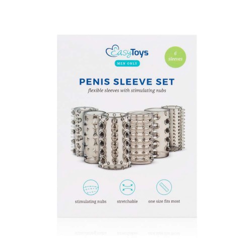 Σετ 6 Τεμαχίων Ελαστικά Καλύμματα Πέους - Easytoys Penis Sleeve Set