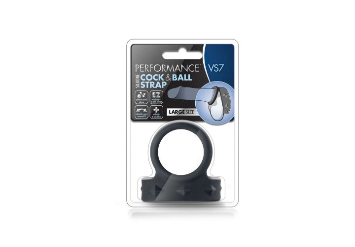 Δαχτυλίδι Πέους & Όρχεων Με Στραπ - Performance VS7 Cock & Balls Strap Large