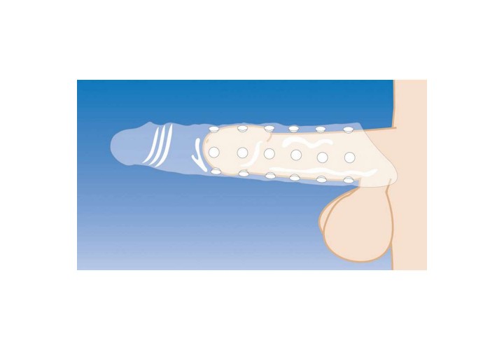 Προέκταση Πέους - Extender Penis Sleeve With Nubs Clear