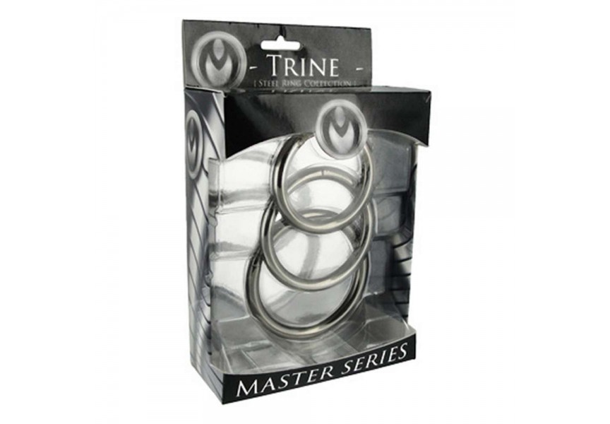 Μεταλλικά Δαχτυλίδια Πέους & Όρχεων - Trine Steel Ring Collection