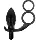 Addicted Toys Anal Plug With Double Black Ring 12cm