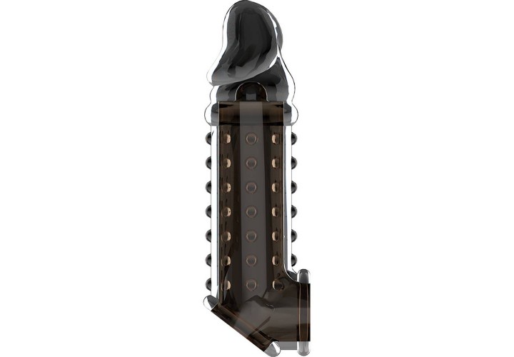 Μαύρο Κάλυμμα Επέκτασης Πέους Με Κουκκίδες - Virilxl Penis Extender Extra Comfort Sleeve V11 Black