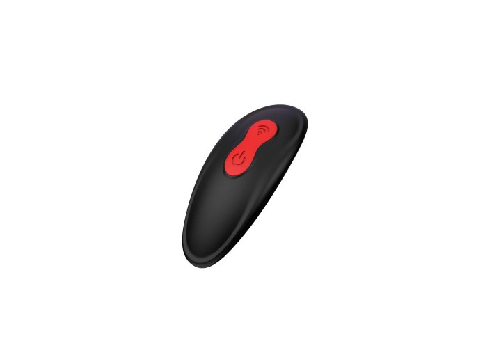 Ασύρματη Πρωκτική Σφήνα & Δαχτυλίδι Πέους - Dream Toys Cheeky Love Remote P Pleaser Black 13.5cm